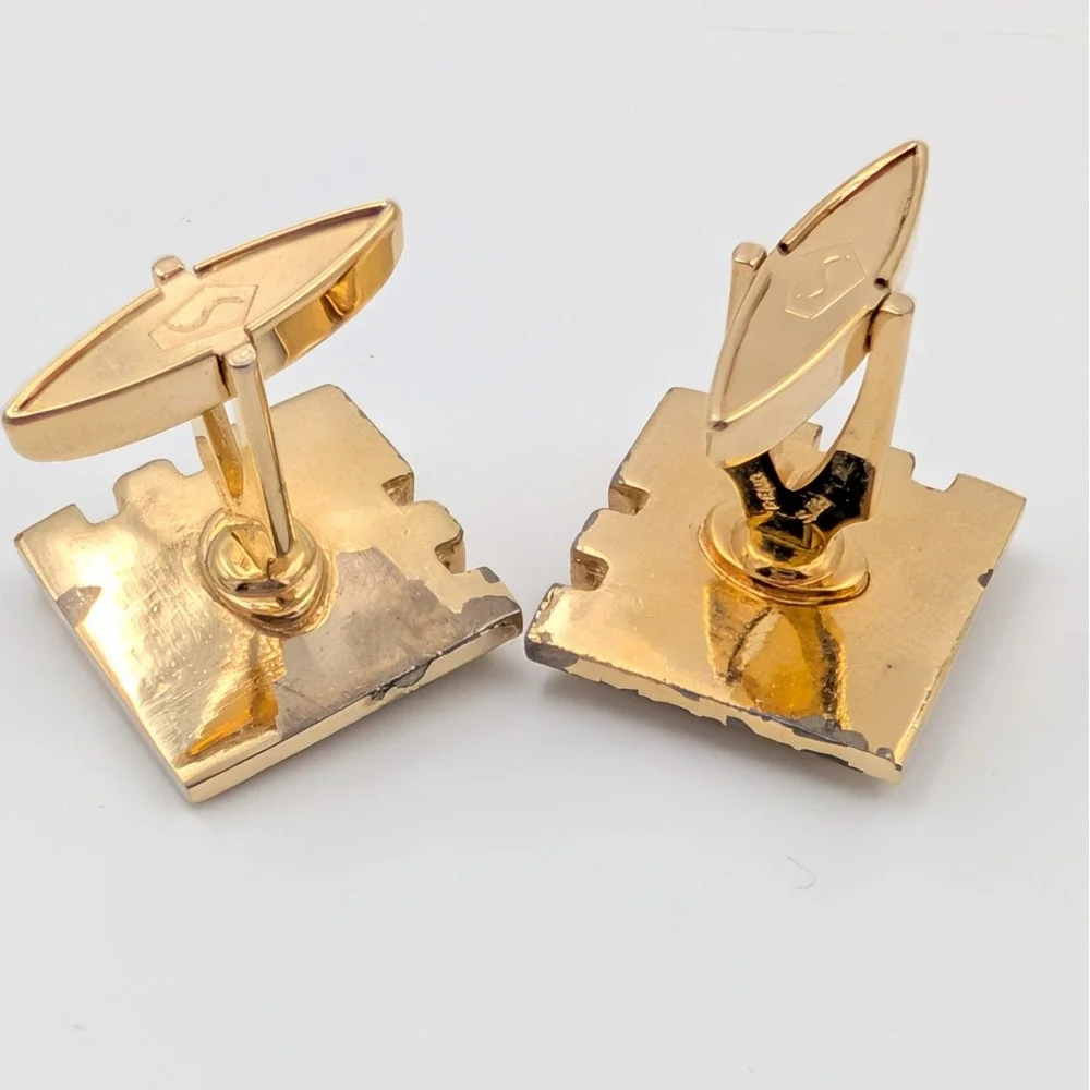 VTG Mens Jewelry Lot Cufflinks and Tie Clips Gold & Silver Tone
